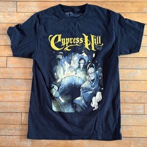EUC Black Graphic Band Cypress Hill Tee -Short Sleeve Shirt